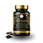 Menzyte™ Veershakti Men's Vitality Booster Capsules | Improve Strength, Energy & Stamina | Ayurvedic Herbal Supplement for Men Pack of 60
