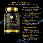 Menzyte™ Veershakti Men's Vitality Booster Capsules | Improve Strength, Energy & Stamina | Ayurvedic Herbal Supplement for Men Pack of 60 - Image 2